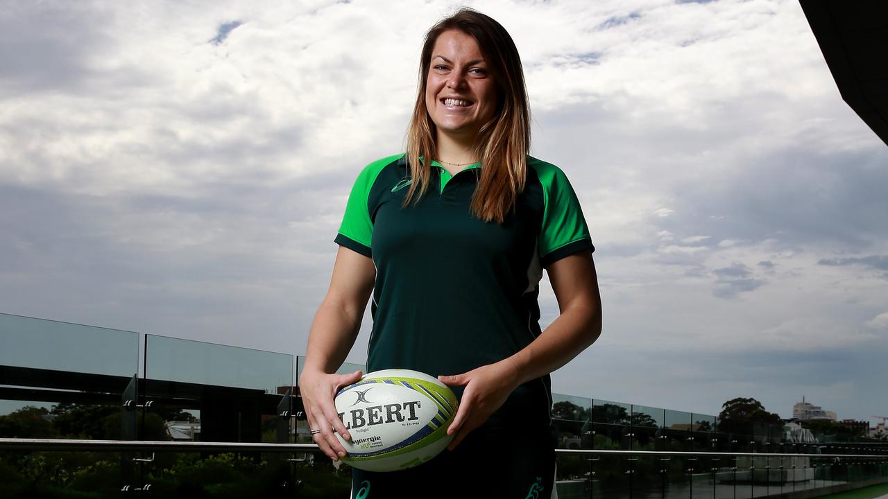 Wallaroos player Grace Hamilton will travel to Zambia to help run rugby clinics for kids in partnership with Club Rugby Zambia. Picture: Toby Zerna