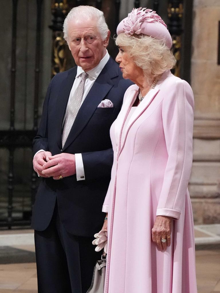 The King and Queen at the Commonwealth Day service earlier this week. Picture: Aaron Chown – WPA Pool/Getty Images