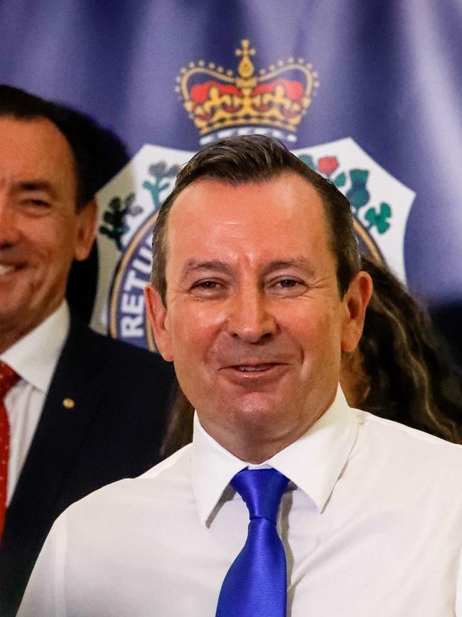 Mark McGowan remains a certainty to be crowned West Australian premier again on Saturday night. Picture: Colin Murty