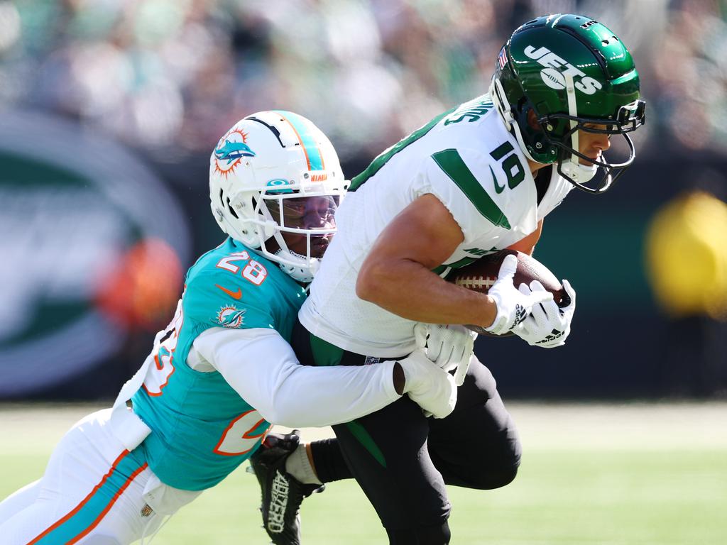 Miami Dolphins CB Kader Kohou gets ready for a play during the