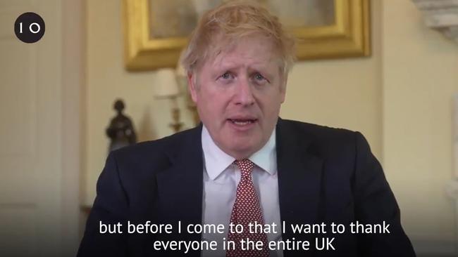 Boris Johnson: "It is hard to find the words to express my debt to the NHS for saving my life.”