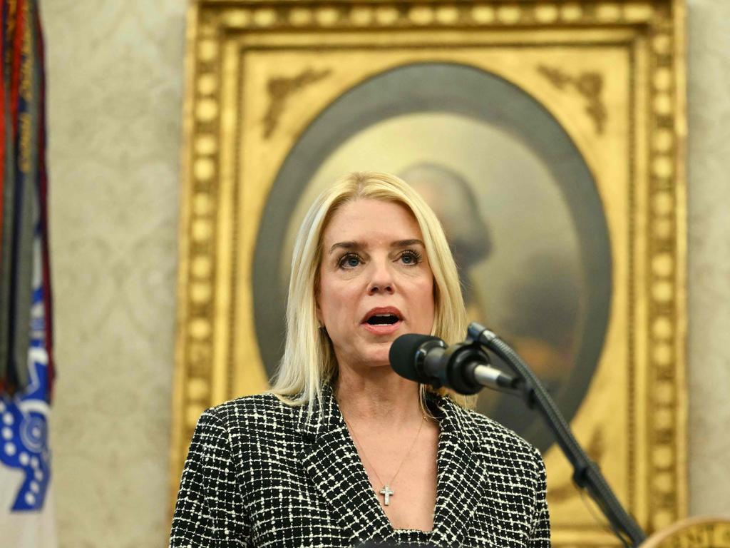 US Attorney-General Pam Bondi. Picture: AFP