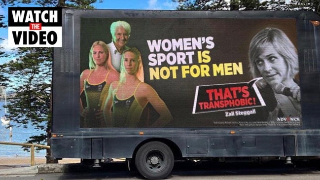 Swimming Australia hits out over trans billboard from conservative activist group ­Advance