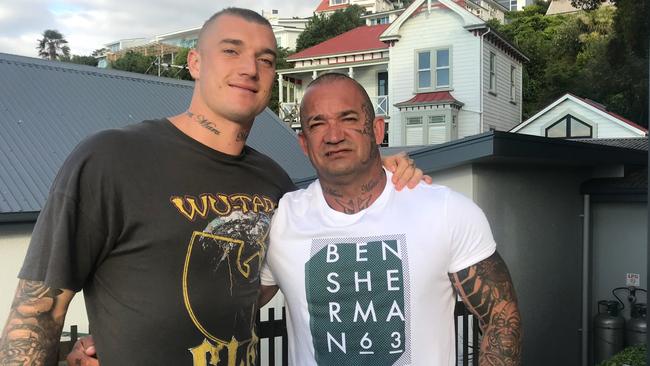 Dustin Martin with his father Shane Martin.