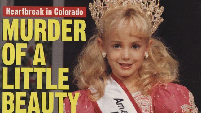 Young beauty contest princess JonBenet Ramsey (6) as she appears on cover of 1997 People Magazine 20/01/97, was found murdered in basement of family home in Bolder, Colorado 26/12/1996.