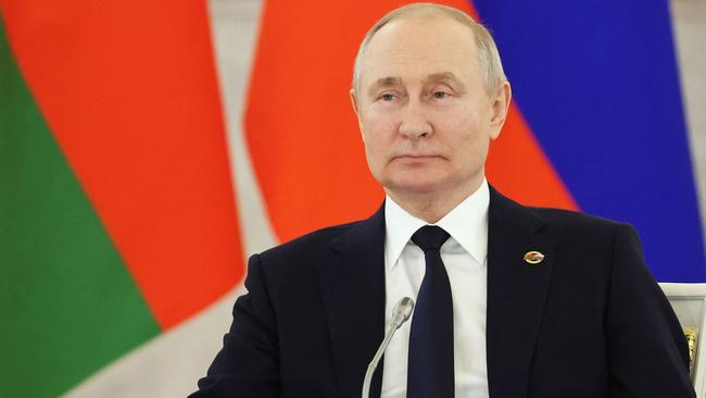 Russian President Vladimir Putin has refused to withdraw his troops from Ukraine after more than one year since ordering the invasion. Picture: AFP.