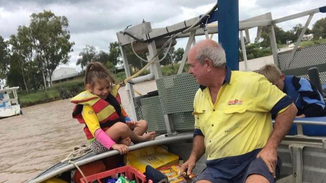 Mark Prosser and his granddaughter Charli-Rose enjoying time on the boat.