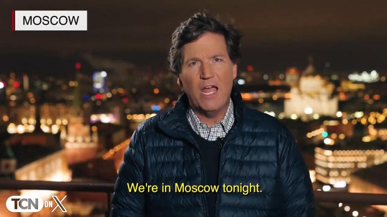 Tucker Carlson, a conservative American talk show host, has revealed he is in Moscow to interview Russian President Vladimir Putin.