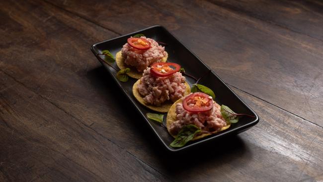 The Moreton Bay bug tostadas at Pilgrim. Photograph: David Kelly