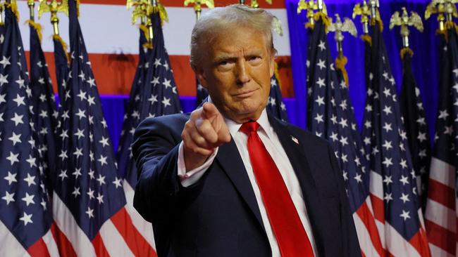 Donald Trump addresses supporters in West Palm Beach. Picture; AFP.