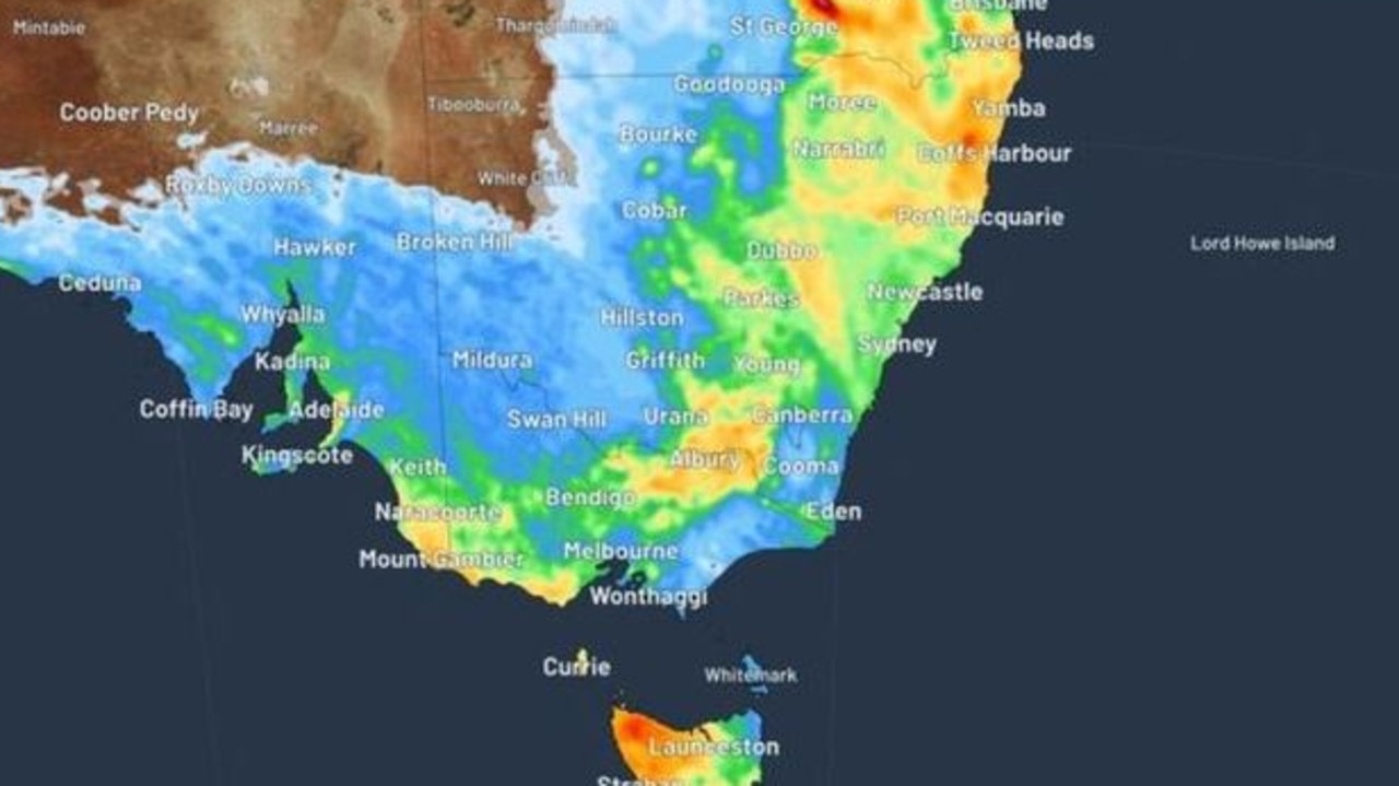 Rain band to drench multiple states