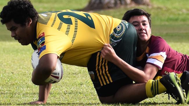 Photographs from the Will Murdoch Perpetual Shield. The annual U14 rugby league competition, in its second year, involved Gilroy Santa Maria College, Ingham State High School and St Teresa's Catholic College Abergowrie. Picture: Cameron Bates