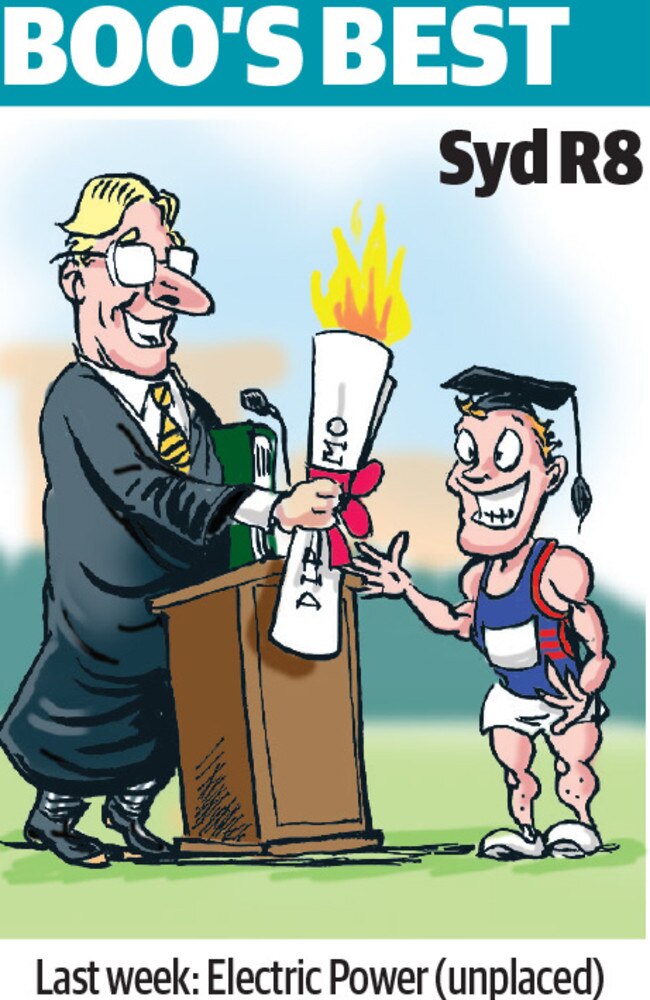 Boo Bailey’s cartoon tip for Rosehill.