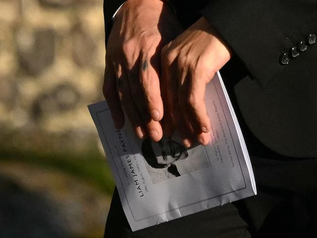 An order of service. Picture: Justin Tallis/AFP