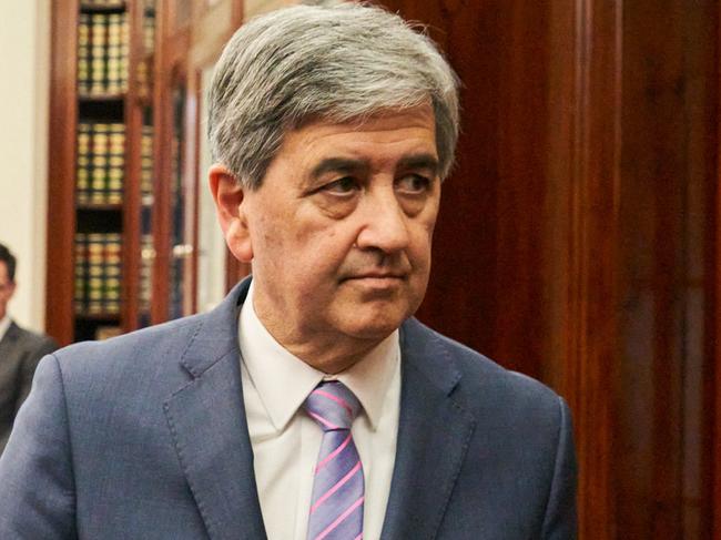 Treasurer, Rob Lucas at Government House after a cabinet reshuffle in Adelaide, Sunday, July 26, 2020. Picture: MATT LOXTON