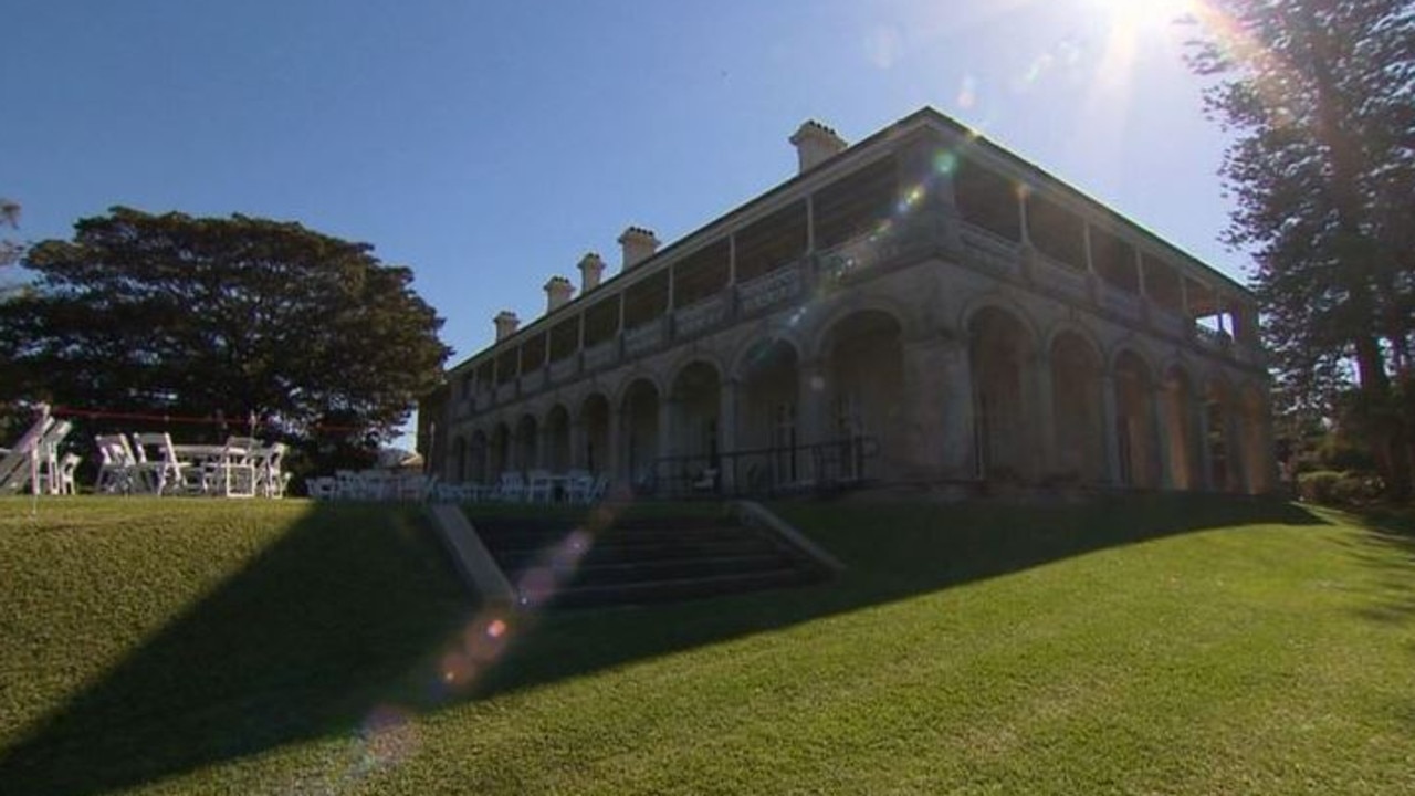 The Royals’ Sydney home. Picture: Channel 9