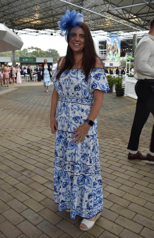 Jackie C at the 91.1 Hot FM Ladies Oaks Day 2025.