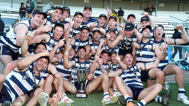 Former Geelong star Steve Johnson coached Yarrawonga to a flag in his first year in the job. Picture: Yuri Kouzmin