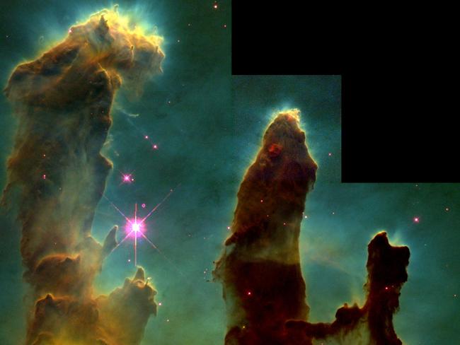 The Hubble telescope in 1995 an image of the universe so clear and deep that it has come to be known as Pillars of Creation. Picture: NASA, File