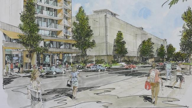 Artist's impression of Edmondson Park commuter carparking. Picture: Supplied