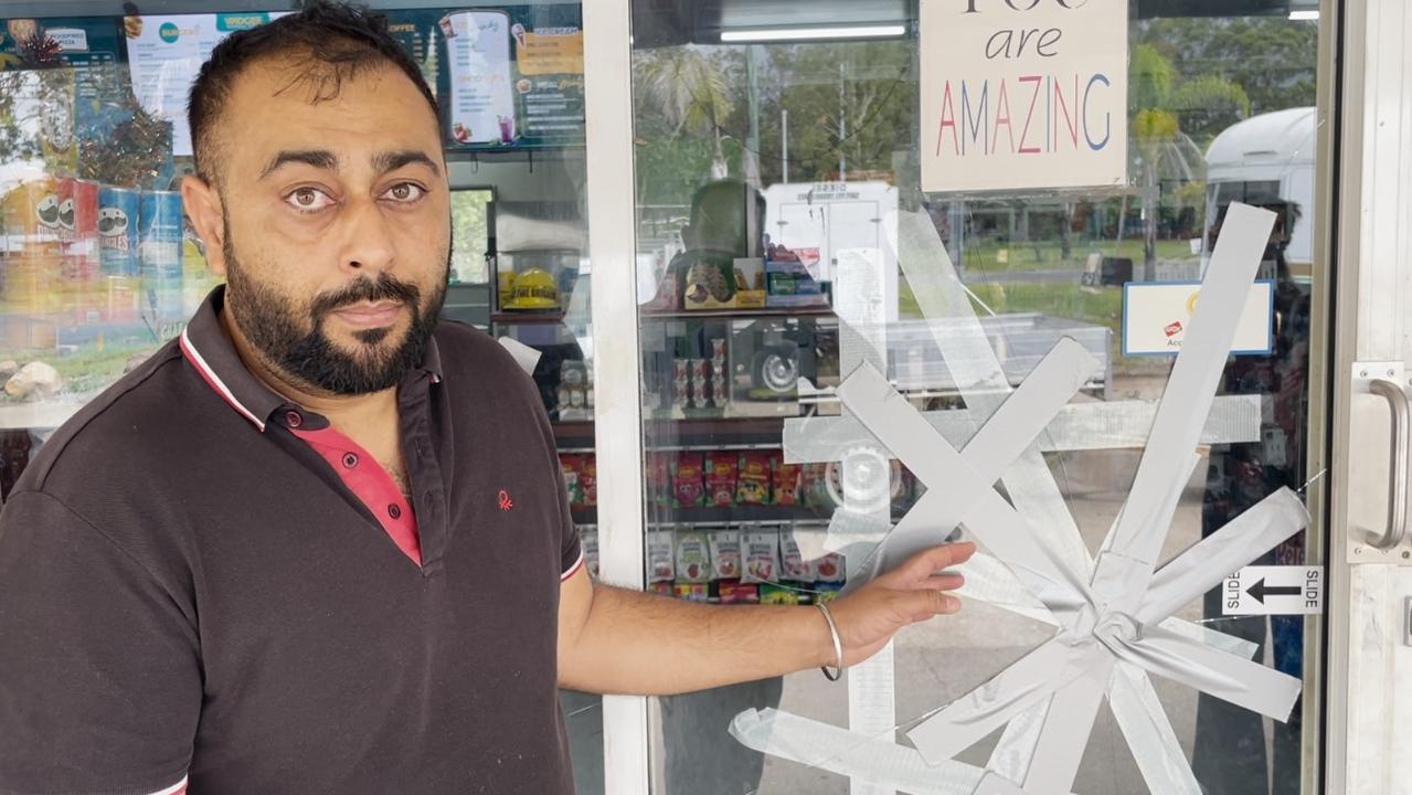 DJ Singh said he was alerted to the early morning break-in at his Widgee General Store, when the two men set off a security alert at the shop on Monday, December 30, 2024.