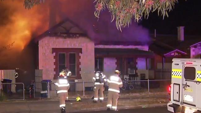 A Croydon man has been arrested after suspicious house fire at Day Tce, Croydon, on Tuesday.