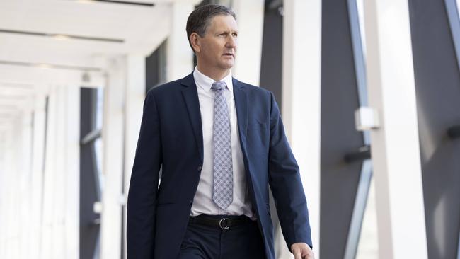 Queensland LNP’s new president, Lawrence Springborg, at the Liberal National Party Convention in Brisbane over the weekend. Picture: Glenn Hunt