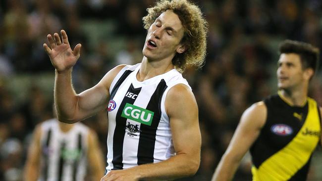 Chris Mayne has played three games for Collingwood. Picture: George Salpigtidis