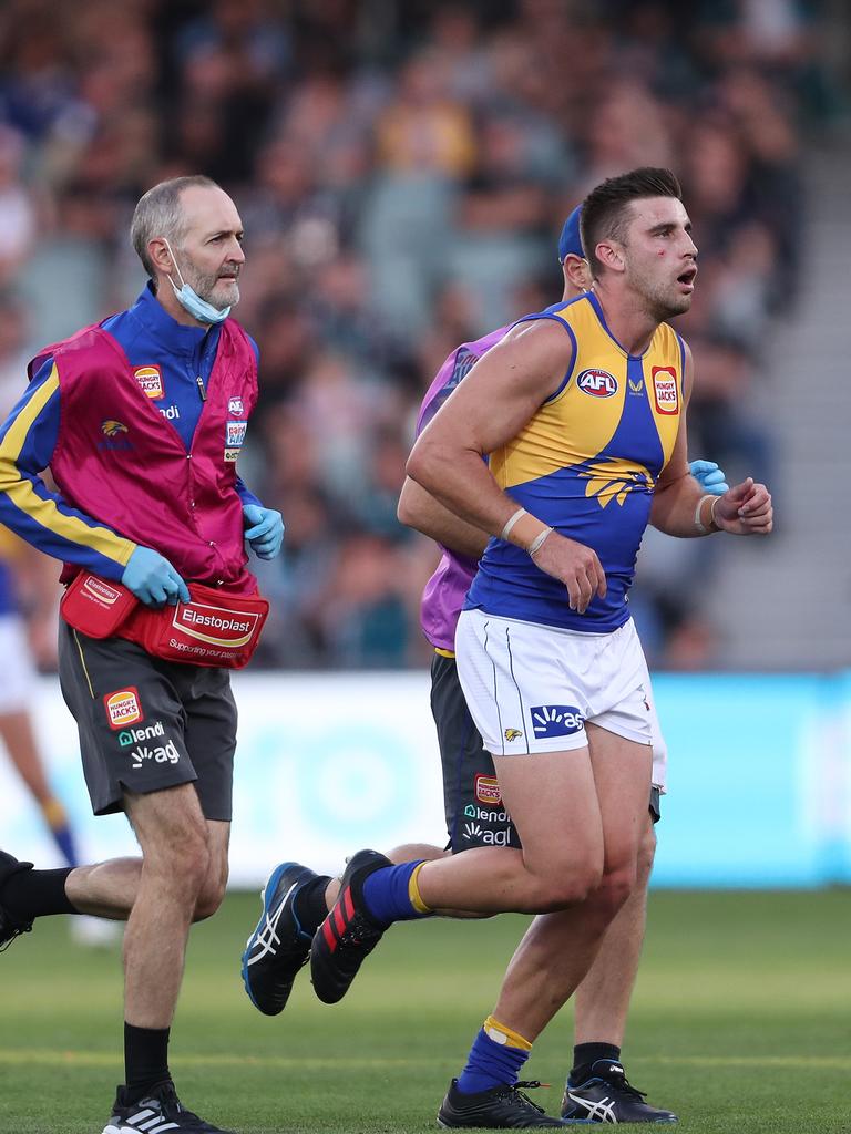 Elliot Yeo has struggled with injuries in recent years. (Photo by Sarah Reed/AFL Photos via Getty Images)