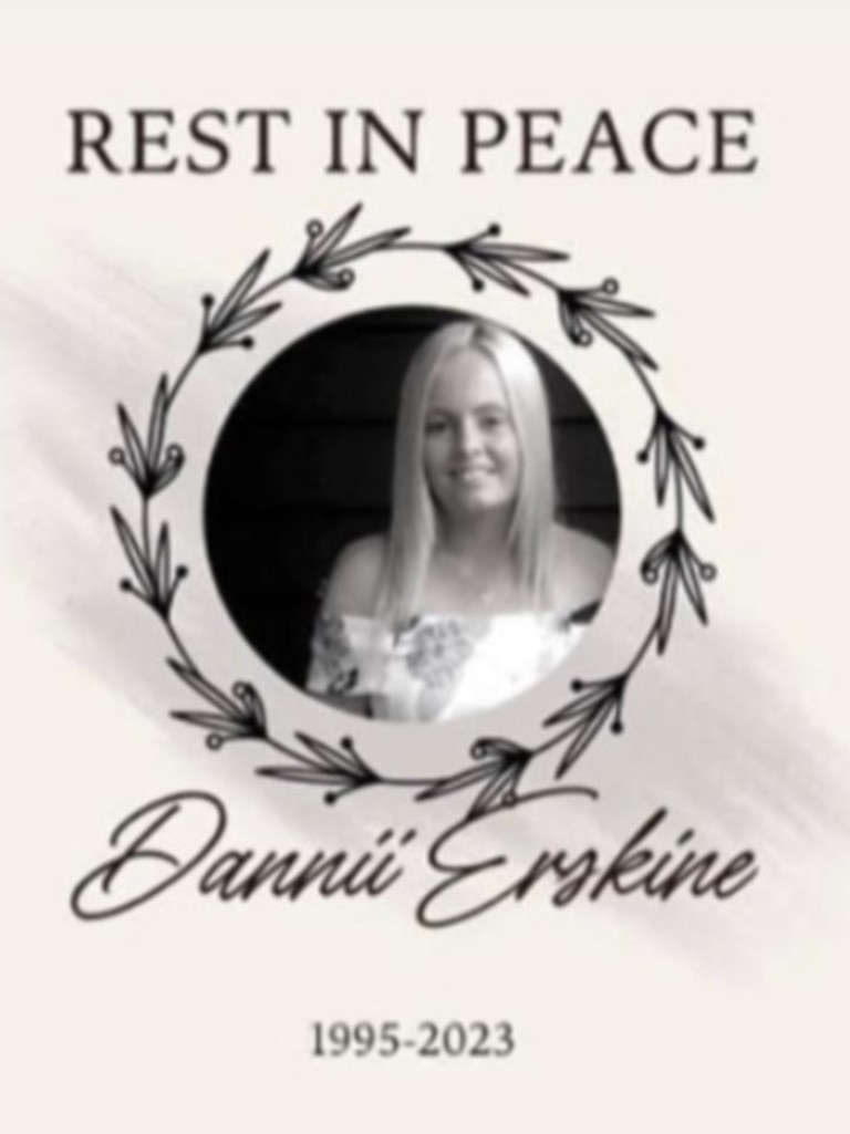 Tributes to Erskine appeared on her social media pages.