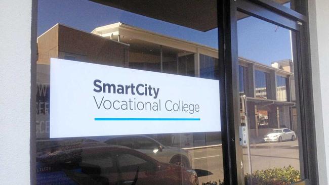 QUESTIONS: The SmartCity Vocational College office at Maroochydore&#39;s First Ave. Picture: Sunshine Coast Daily