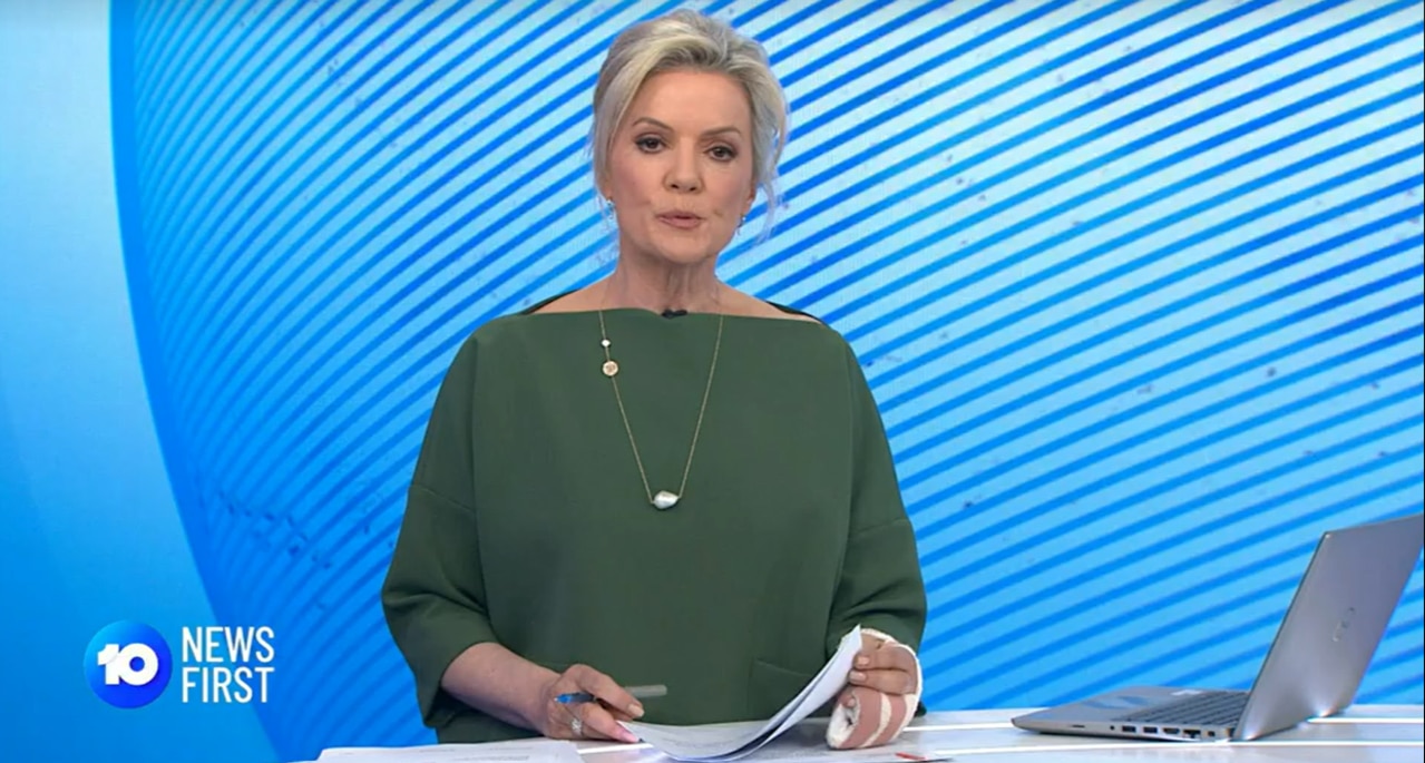 News presenter Sandra Sully suffers hand injury