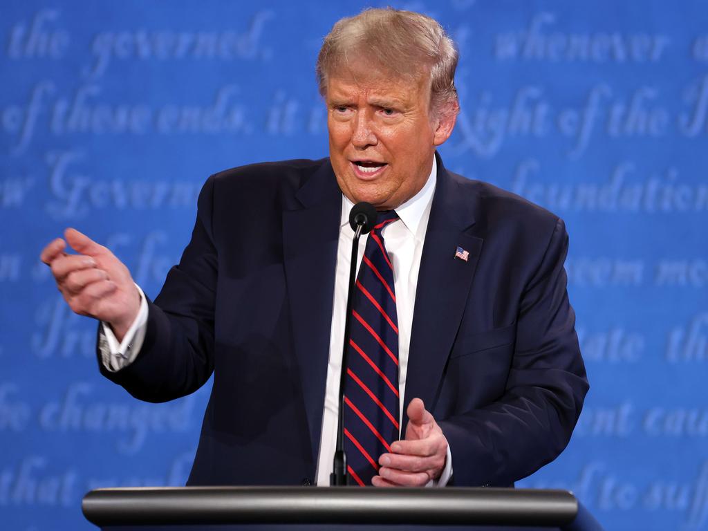 President Donald Trump has tumbled in the polls and Democratic nominee Joe Biden is now leading the presidential race. Picture: Win McNamee/Getty Images/AFP