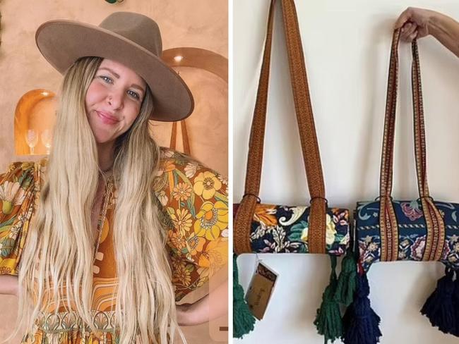 A Byron Bay business owner has expressed her “heartbreak” at Aldi, after the German grocery giant released a new range of picnic rugs that look almost identical to those offered by her lifestyle brand. Picture: Instagram