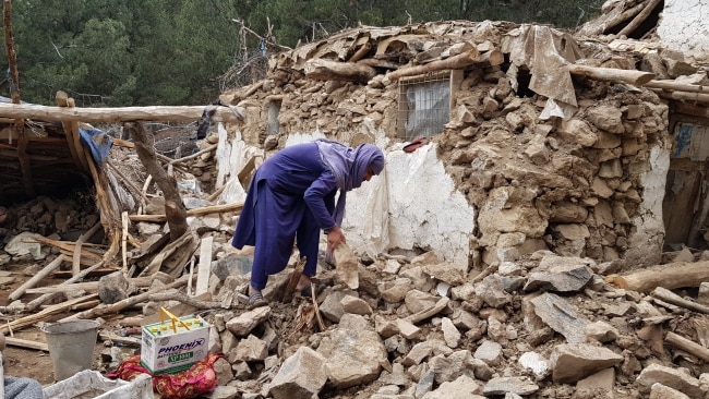 The 6.1 magnitude earthquake which struck 44km from the city of Khost has killed over 1,000 people with more than 1,500 injured. Picture: Sardar Shafaq/Anadolu Agency via Getty Images