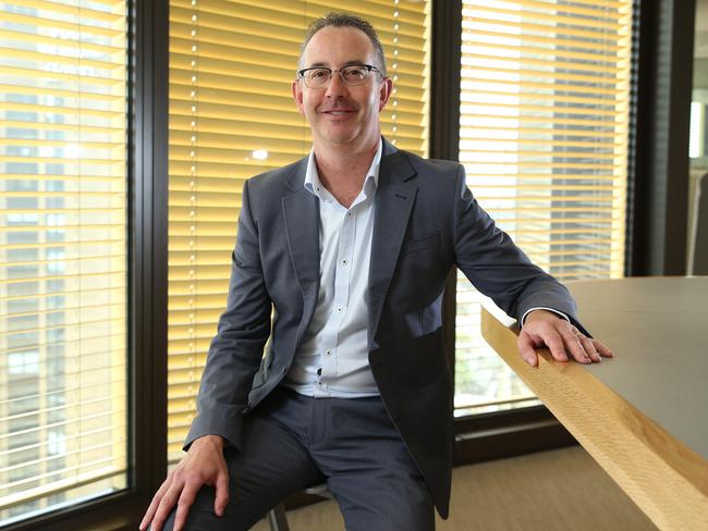 08/02/2024. AGL Energy CEO Damien Nicks, photographed at their offices in Sydney ahead of results announcement. Britta Campion / The Australian