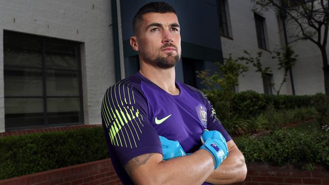 Socceroos goalkeeper Mat Ryan in Canberra. Picture Gary Ramage
