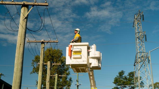 Energex will have low-flying two-seater aircraft flying over at night.