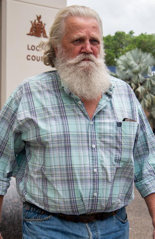 Darwin contractor Craig Williams outside the Darwin Local Court where he stands charged with industrial manslaughter over the death of a construction worker in April 2020. Picture: Pema Tamang Pakhrin