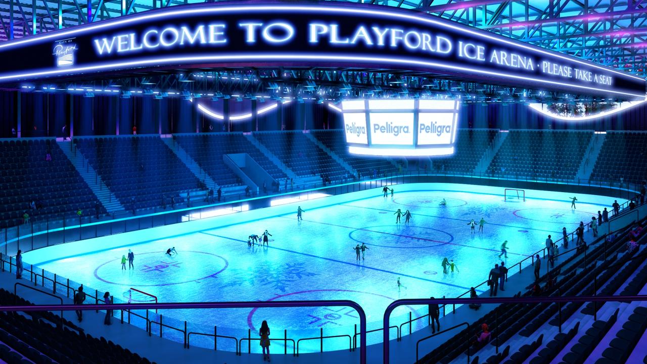 Pelligra Group says it remains committed to building an ice arena and sports hub at Elizabeth. Picture: City Collective