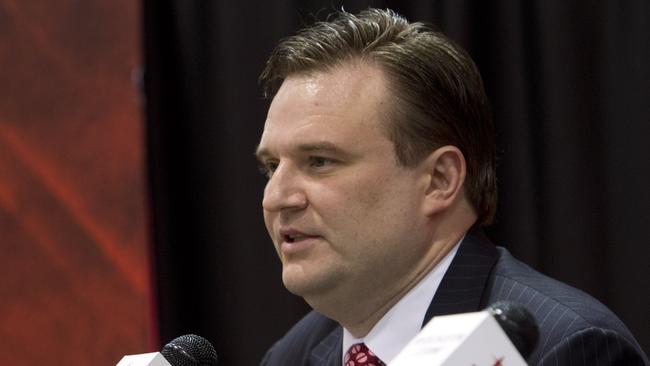 Daryl Morey has had to apologise for tweeting in support of the Hong Kong protests due to fears it could damage the NBA’s relationship with China. Picture: Bob Levey/Getty/AFP