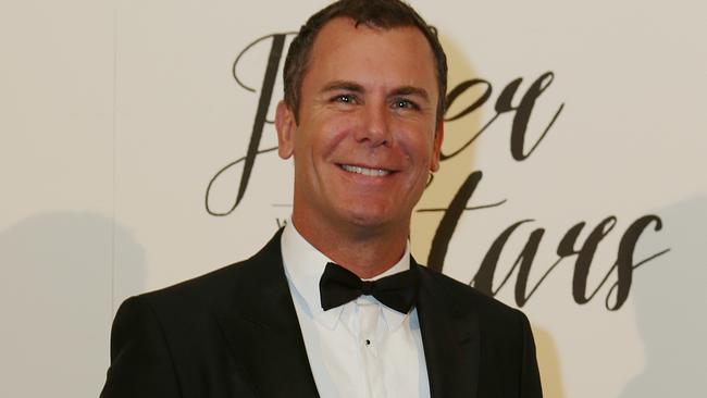 Wayne Carey at a charity poker night. Picture: Julie Kiriacoudis