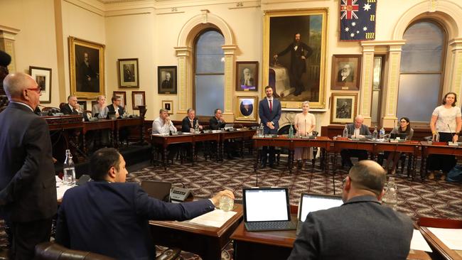 An Adelaide City Council meeting in December last year. Picture Dean Martin