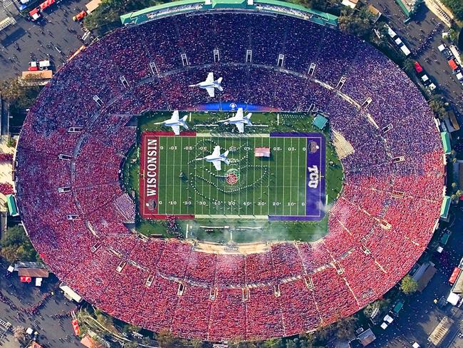 The Rose Bowl in Pasadena, California.