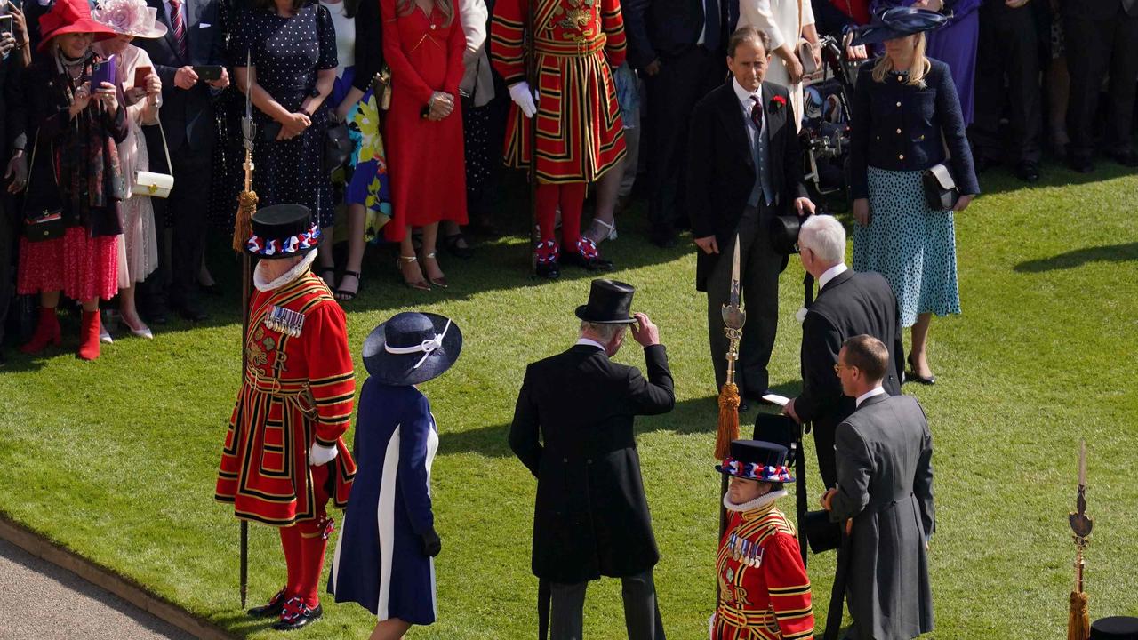 The occasion marked Charles’ first garden party as the monarchs. Picture: Jonathan Brady/Pool/AFP