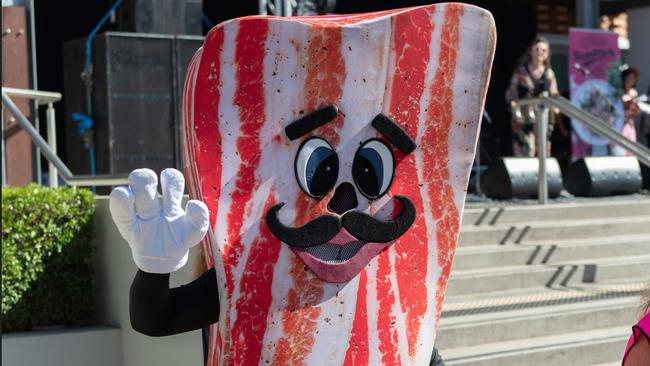 Mr Bacon at the Kingaroy BaconFest 2023.