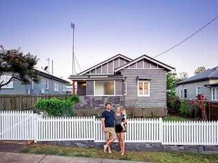 END OF ERA: Karlie and Mason Ross with their son Leo Ross. They are saying goodbye to their home at 132 Stuart St Mount Lofty.