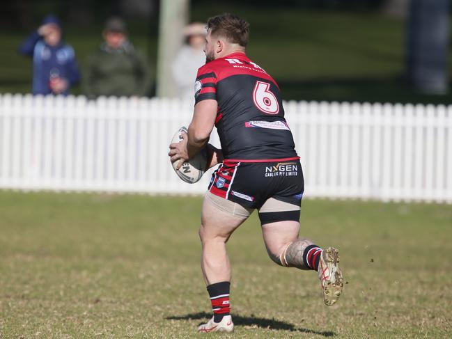 Oakdale’s Joshua Burke scored two late tries in the prelim final against City. Picture Warren Gannon Photography