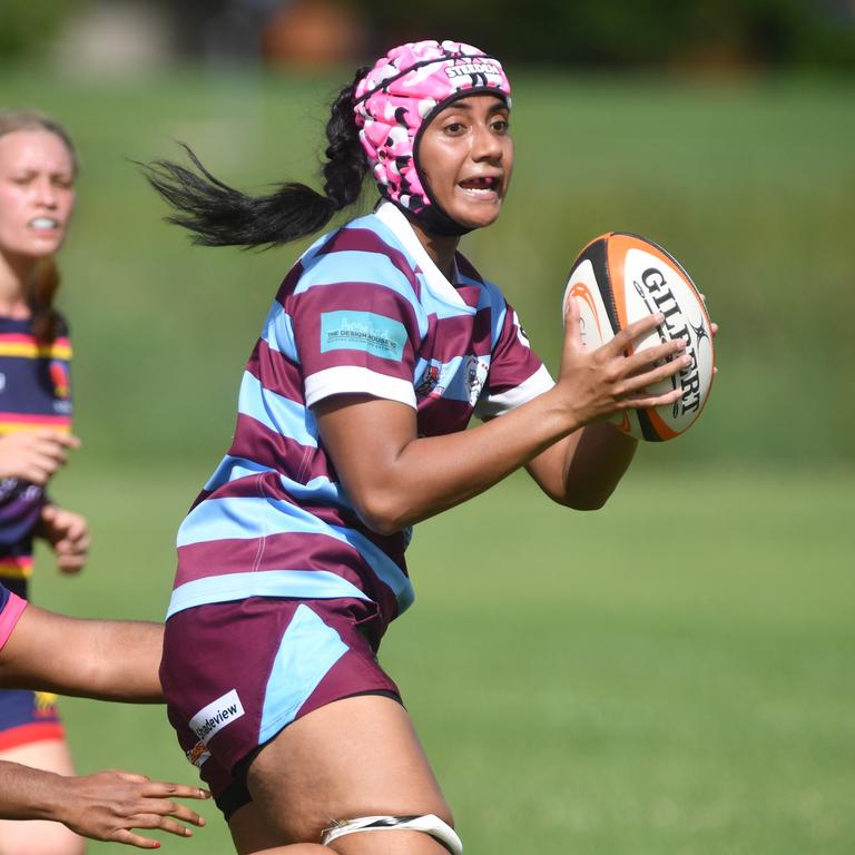 Teachers West v North Ward at Mike Carney Toyota Park in the Townsville District Rugby Union (TDRU) Women's competition. Teachers Layla Fujii. Picture: Evan Morgan