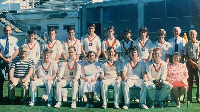 The last Swans team to make a District/Premier grand final, in 1987-88. Pic. Joffa Mark Collection.